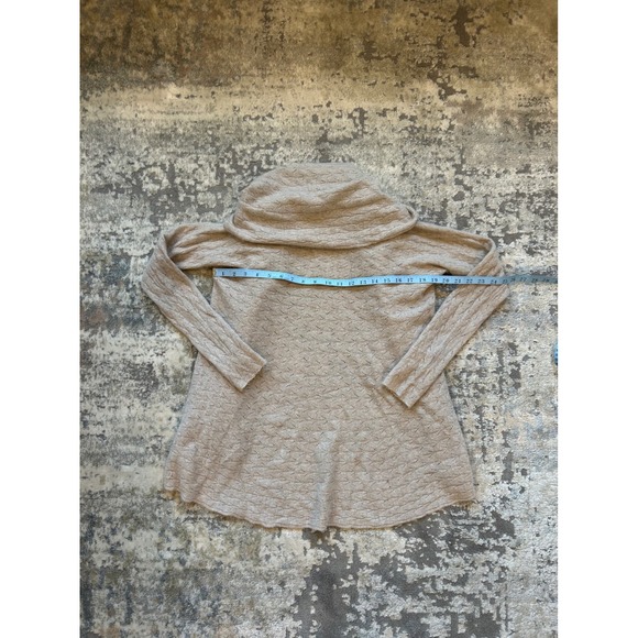 Cynthia Rowley Cashmere beige cream open front cardigan xs - Picture 4 of 5